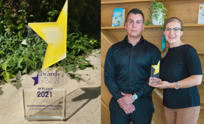 MANPOWER BULGARIA ПОБЕДИТЕЛ В КАТЕГОРИЯ „HR УСЛУГИ“ НА EMPLOYER OF CHOICE AWARDS 2021