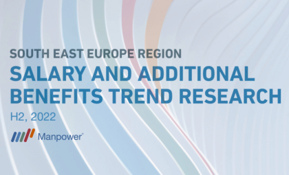 Резултати от второто регионално проучване „Заплати и допълнителни придобивки – тенденции“ (SATR 2022) от Manpower Югоизточна Европа