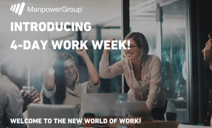 НОВАТОРСТВО В ДЕЙСТВИЕ: MANPOWER ЮГОИЗТОЧНА ЕВРОПА ВЪВЕЖДА 4-ДНЕВНА РАБОТНА СЕДМИЦА ЗА ВСИЧКИТЕ СИ СЛУЖИТЕЛИ
