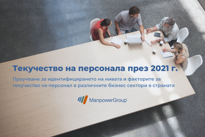 ПРОУЧВАНЕ ЗА ИДЕНТИФИЦИРАНЕ НА НИВАТА И ФАКТОРИТЕ ЗА ТЕКУЧЕСТВО НА ПЕРСОНАЛ В РАЗЛИЧНИТЕ БИЗНЕС СЕКТОРИ В СТРАНАТА ПРЕЗ 2021 Г.
